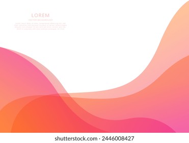Wave lines abstract vector illustration For the model product website design