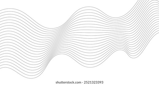 Wave lines abstract white background banner design. Vector illustration