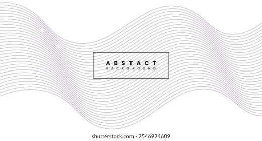 Wave lines abstract white background design. Vector illustration