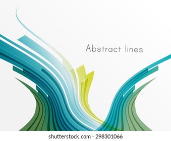 Wave lines background