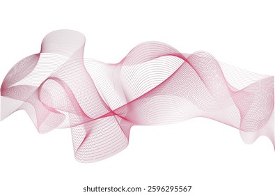 Wave lines background abstract vector amaranth violet red cupid illusion vin rouge