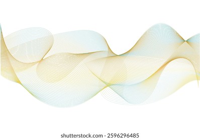 Wave lines background abstract vector cherokee golden rod golden dream summer sky blue