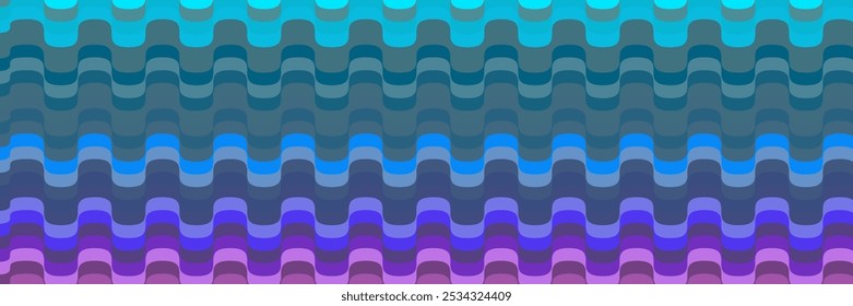 Fondo de líneas onduladas. Ilustración vectorial colorida.