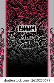 WAVE LINES BACKGROUND FOR FULL SUBLIMATION JERSEY