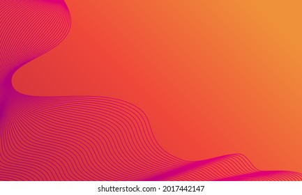 Wave lines with blend effect, abstract gradient background. Vector Illustration For Wallpaper, Banner, Background, Card, Book Illustration, Cover page