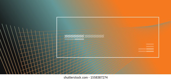 Wave lines with blend effect on fluid gradient, abstract background colorful liquid poster. Vector Illustration For Wallpaper, Banner, Background, Card, Book Illustration, landing page