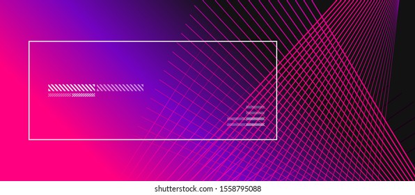 Wave lines with blend effect on fluid gradient, abstract background colorful liquid poster. Vector Illustration For Wallpaper, Banner, Background, Card, Book Illustration, landing page