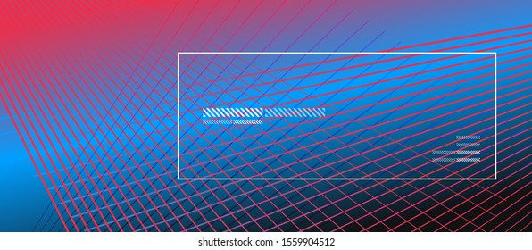 Wave lines with blend effect on fluid gradient, abstract background colorful liquid poster. Vector Illustration For Wallpaper, Banner, Background, Card, Book Illustration, landing page