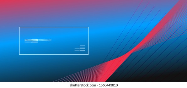 Wave lines with blend effect on fluid gradient, abstract background colorful liquid poster. Vector Illustration For Wallpaper, Banner, Background, Card, Book Illustration, landing page