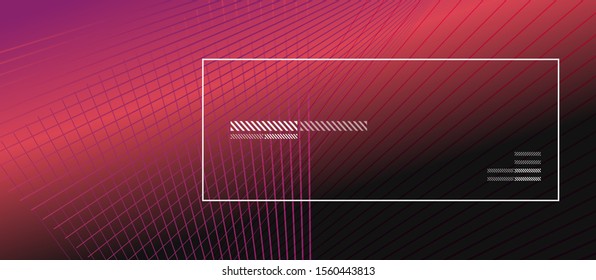Wave lines with blend effect on fluid gradient, abstract background colorful liquid poster. Vector Illustration For Wallpaper, Banner, Background, Card, Book Illustration, landing page