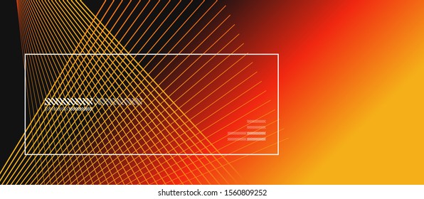 Wave lines with blend effect on fluid gradient, abstract background colorful liquid poster. Vector Illustration For Wallpaper, Banner, Background, Card, Book Illustration, landing page