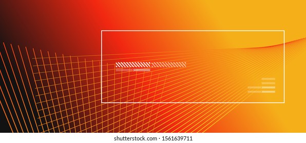 Wave lines with blend effect on fluid gradient, abstract background colorful liquid poster. Vector Illustration For Wallpaper, Banner, Background, Card, Book Illustration, landing page