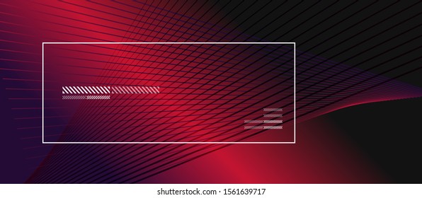 Wave lines with blend effect on fluid gradient, abstract background colorful liquid poster. Vector Illustration For Wallpaper, Banner, Background, Card, Book Illustration, landing page