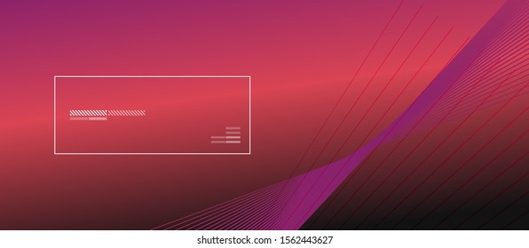 Wave lines with blend effect on fluid gradient, abstract background colorful liquid poster. Vector Illustration For Wallpaper, Banner, Background, Card, Book Illustration, landing page