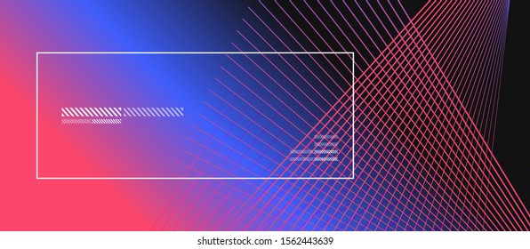 Wave lines with blend effect on fluid gradient, abstract background colorful liquid poster. Vector Illustration For Wallpaper, Banner, Background, Card, Book Illustration, landing page