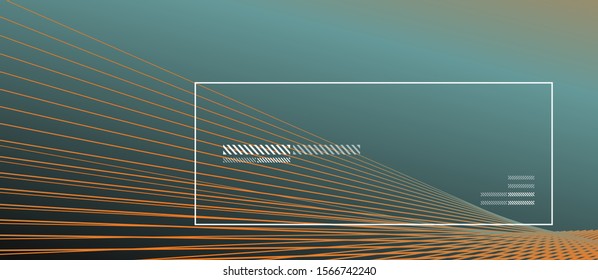 Wave lines with blend effect on fluid gradient, abstract background colorful liquid poster. Vector Illustration For Wallpaper, Banner, Background, Card, Book Illustration, landing page