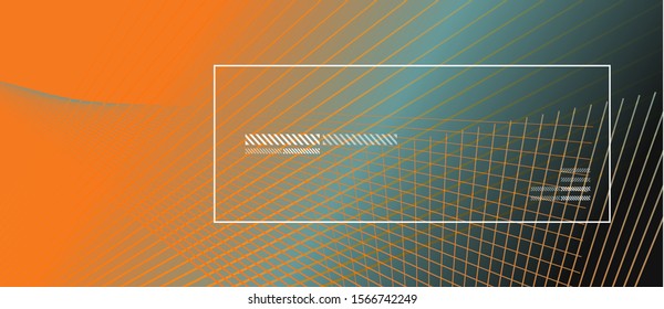 Wave lines with blend effect on fluid gradient, abstract background colorful liquid poster. Vector Illustration For Wallpaper, Banner, Background, Card, Book Illustration, landing page