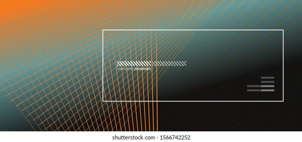 Wave lines with blend effect on fluid gradient, abstract background colorful liquid poster. Vector Illustration For Wallpaper, Banner, Background, Card, Book Illustration, landing page