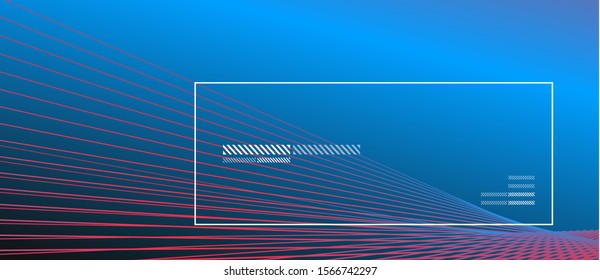 Wave lines with blend effect on fluid gradient, abstract background colorful liquid poster. Vector Illustration For Wallpaper, Banner, Background, Card, Book Illustration, landing page