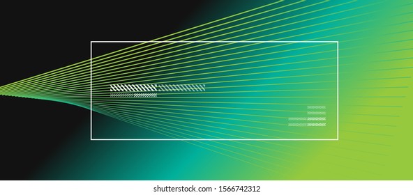 Wave lines with blend effect on fluid gradient, abstract background colorful liquid poster. Vector Illustration For Wallpaper, Banner, Background, Card, Book Illustration, landing page