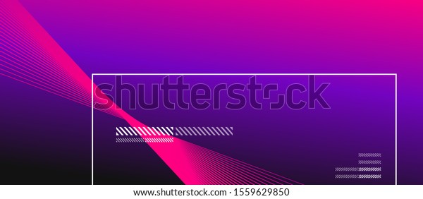 Wave Lines Blend Effect On Fluid Stock Vector Royalty Free