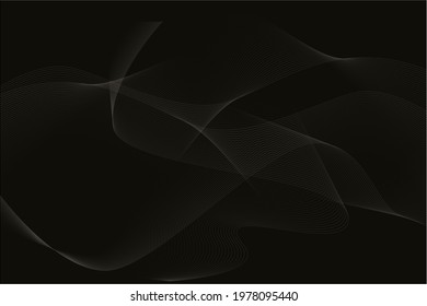 Wave Lines Blending Black Background Simple for Your Business