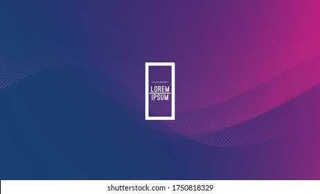 Fondo moderno de degradado colorido de líneas onduladas. Concepto de diseño creativo minimalista.