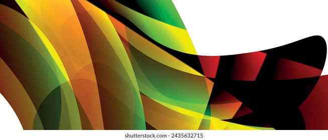 Wellenlinien und dynamische geometrische Gestaltung. Vektor-Illustration für Tapete, Banner, Hintergrund, Karte, Buch-Illustration, Landing Page