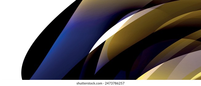 Líneas de onda y diseño geométrico dinámico. Ilustración vectorial Para Fondo de pantalla, Anuncio, Fondo, Tarjeta, Ilustración de libro, página de destino