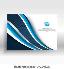 wave lines elements clean trendy concept corporate business background. eps10 vector