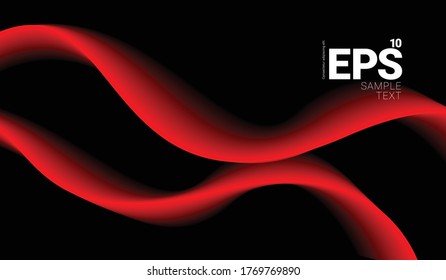 Wave Lines Gradient Modern Background. Minimalist Creative Design Concept.