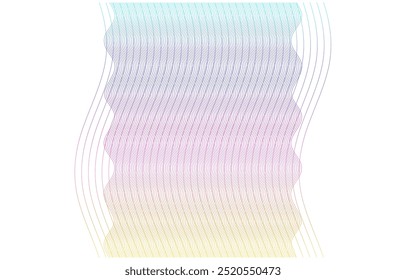 Wave Lines Guilloche Design for Banknotes, Certificates, Diplomas, Security Backgrounds, Invitations, Gift Cards, Luxury Packaging, and Premium Branding Medical, Skincare, Organic, Wellness