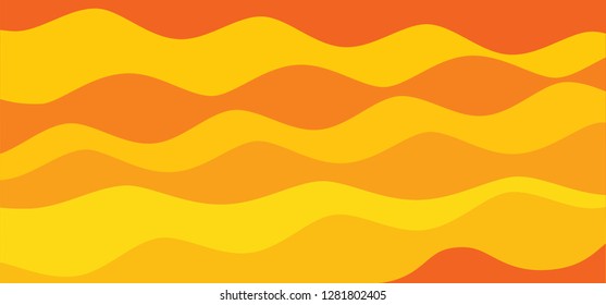 Wave lines Memphis style design shapes Funny background elements Circles wave line Vector Geometric seamless pattern Texture. Hippie flower power happy Retro Pop Art look 80's 70's years. Waviness