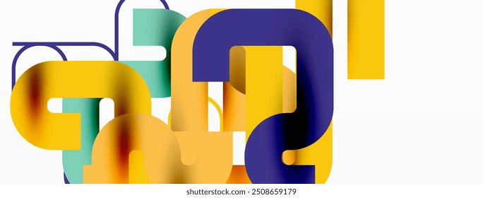 Wave lines minimal abstract background