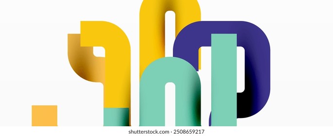 Wave lines minimal abstract background