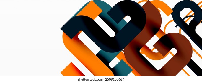 Wave lines minimal abstract background