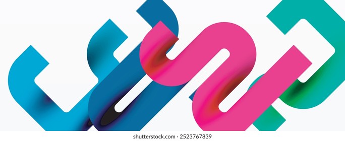 Fundo abstrato mínimo das linhas de onda