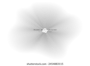 Wave lines on white background