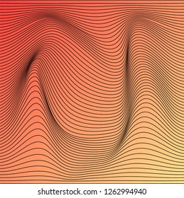 Wave Lines Pattern Abstract