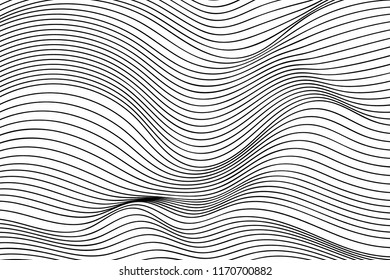 Wave Lines Pattern Abstract Background Vector Stock Vector (Royalty ...