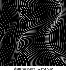 Wave Lines Pattern Abstract Background. Vector