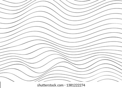 Wave Lines Pattern Abstract Background. Vector