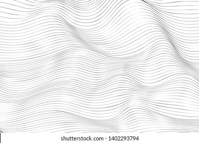 Wave Lines Pattern Abstract Background. Vector