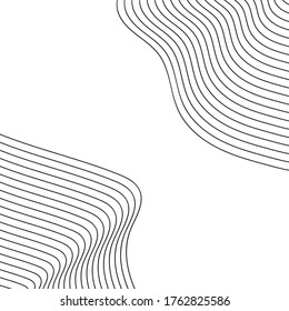 Wave Lines Pattern Abstract Background. Vector