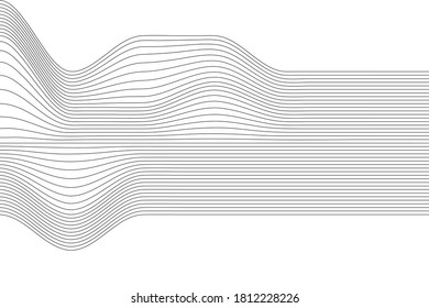 Wave Lines Pattern Abstract Background.