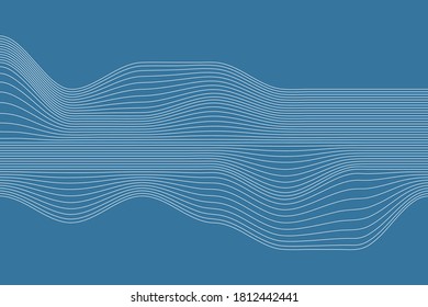 Wave Lines Pattern Abstract Background.