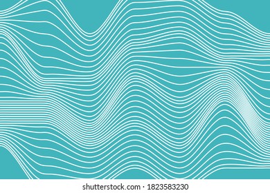 Wave Lines Pattern Abstract Background.