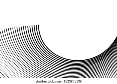 Wave Lines Pattern Abstract Background. Vector