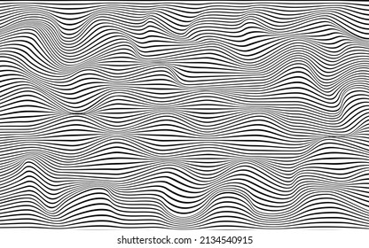 Wave Lines Pattern Abstract Background. 
Vector illustration.Eps10