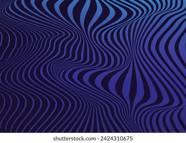 Wave Lines Pattern Abstract Background. Vector
